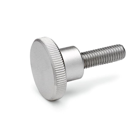 DIN464-M3-12-NI Knurled Thumb Screw